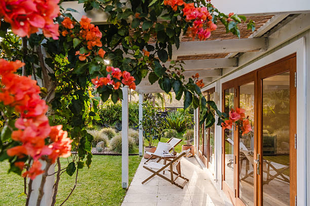 istock Small Villa with lush gardens 2224841569