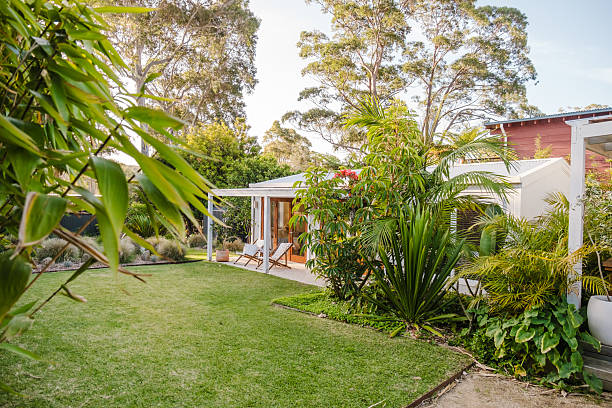 istock Small Villa with lush gardens 2224841596