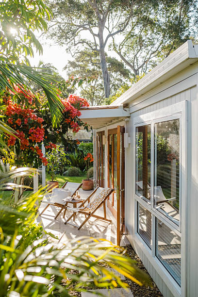 istock Small Villa with lush gardens 2224841744