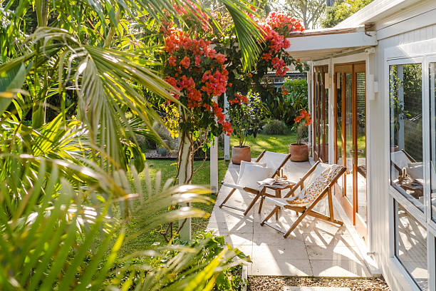 istock Small Villa with lush gardens 2224841879