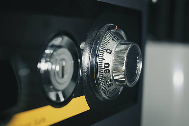 istock Close-up of a combination lock on a safe. 2224860711