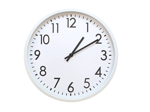 istock Wall clock showing 01:10 or 13:10. minimalist analog wall clock. suitable for time concept, deadline, schedule, or time zone visuals. 2224860752