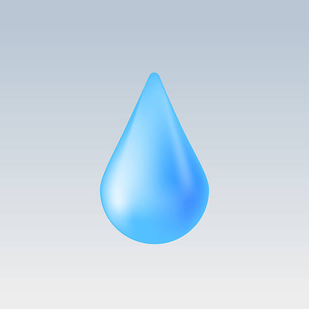istock Simple blue water drop — clean vector icon of purity and freshness 2224863474