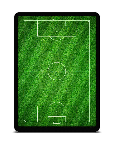 istock (Clipping path) Soccer game in the digital tablet isolated 2224865071
