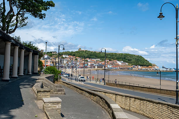 The road to South Bay in the seaside town of Scarborough on the North Yorkshire coast