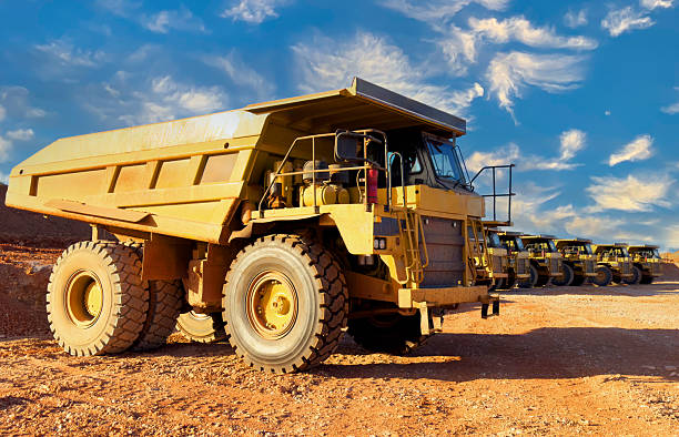 istock Mining truck in open-pit mining. Heavy machinery Construction equipment. 2224874347