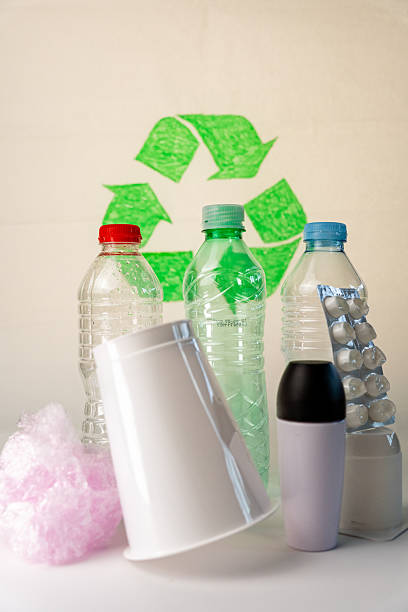 istock Discarded plastic packaging with recycling symbol, showing environmental consciousness and sustainability efforts 2224876477
