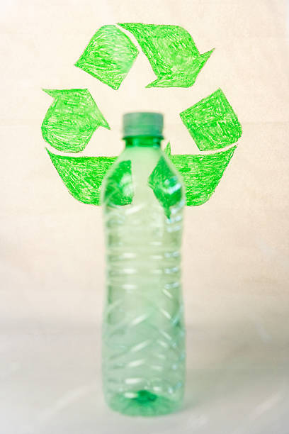 istock Plastic bottle displaying recycling symbol representing sustainability and eco-conscious efforts 2224877192