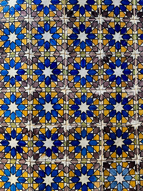istock Blue and Yellow Geometric Mosaic Tiles 2224877208