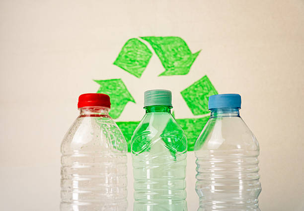 istock Plastic recycling containers displaying recycle symbol, highlighting environmental conservation efforts 2224877486