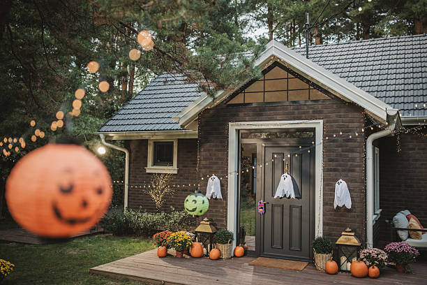 istock House decorated for Halloween 2224879909