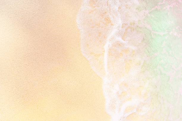 istock beautiful sandy beach, closeup, top view 2224880705