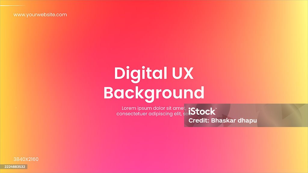 Modern Digital Ux Design Background Or Vector Gradient Background ...