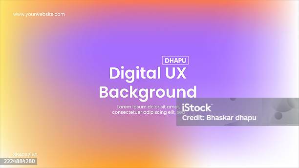 Modern Digital Ux Design Background Or Vector Gradient Background ...