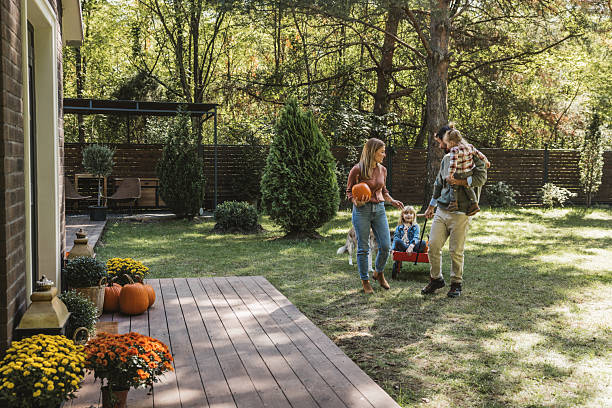 istock Young family preparing for Halloween 2224886505