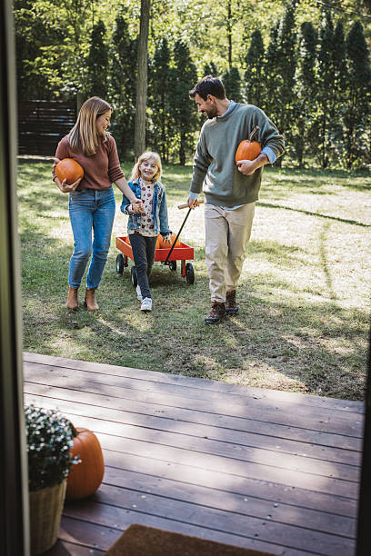 istock Young family preparing for Halloween 2224886573
