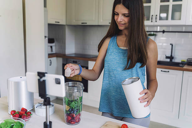 istock Making Green Smoothie with Fresh Ingredients 2224887692