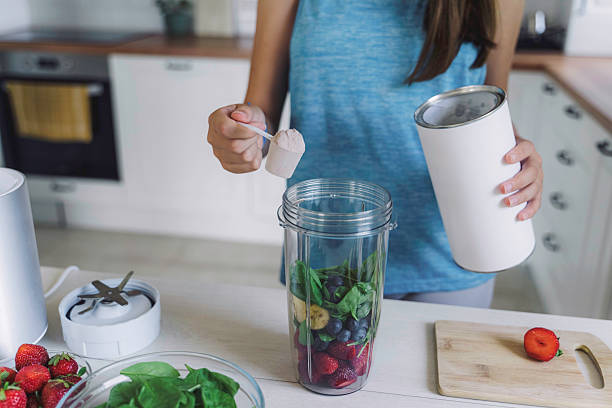 istock Mixing Healthy Smoothie: Fresh Ingredients Used 2224887701