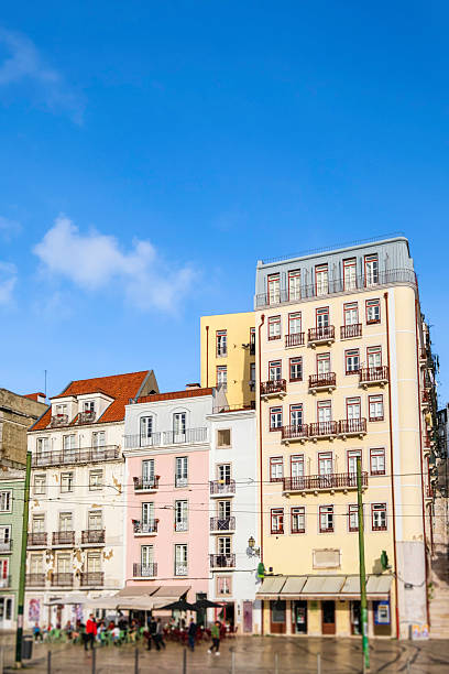 Buildings overlooking Martim Moniz Square in Lisbon