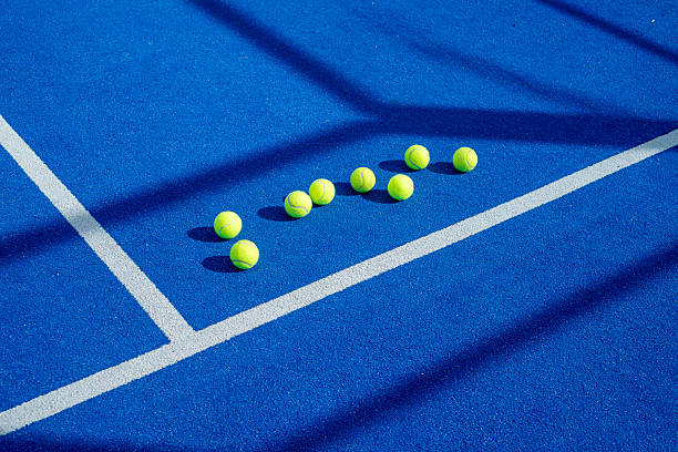 istock Perspective Shot of a Padel Court During a Training Session. 2224893807