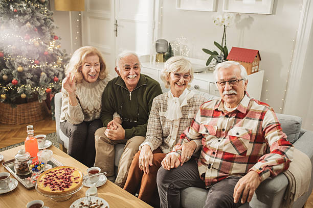 istock Christmas at nursing home 2224895488