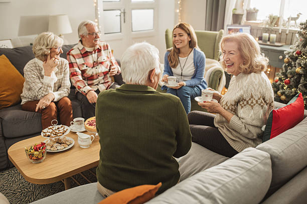 istock Christmas at nursing home 2224895514
