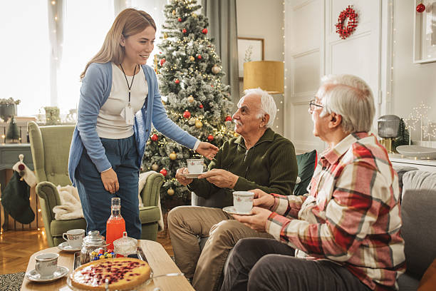 istock Christmas at nursing home 2224895550