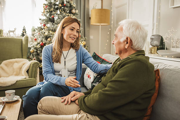 istock Christmas at nursing home 2224895555