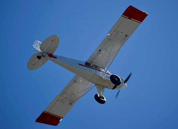 istock Husky plane flying low on a spring afternoon 2224900705