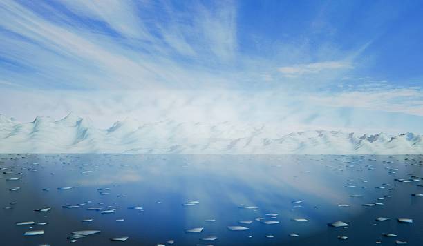 istock Iceberg North Pole Ice Sheet Background 3D Illustration 2224901756