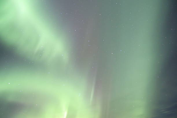 The aurora makes an appearance in southern Saskatchewan over my house.