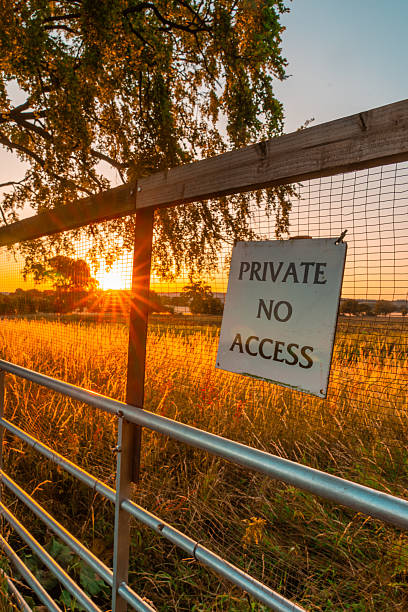 Road sign -  Private Land, No Hunting or Trespassing