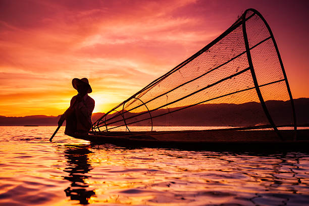 Kwan Phayao lake in the winter, Thailand.