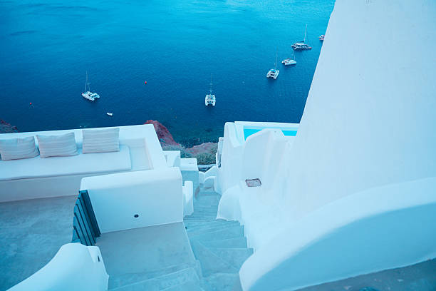 Beautiful landscape at Santorini  in Greece,2025.