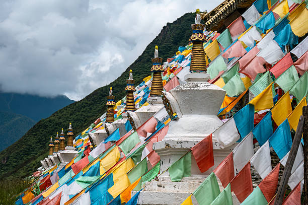 istock tibetan prayer flags in tibet 2224911840