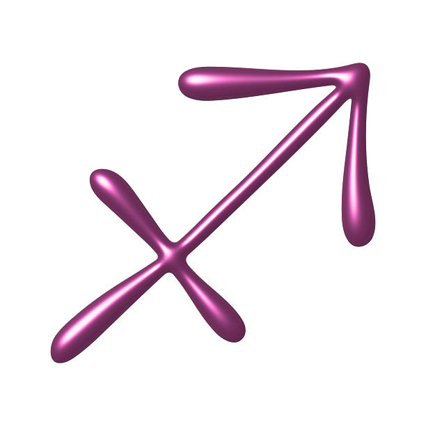 3d sagittarius zodiac sign Astrology clipart Element for design