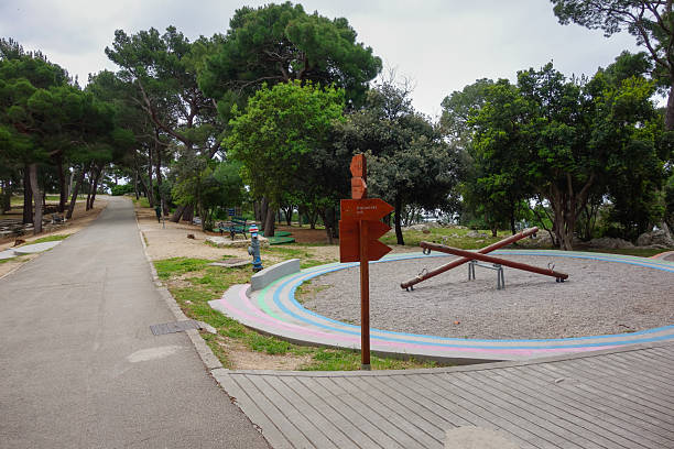 recreational area within the Marjan Forest Park in Split, Croatia.