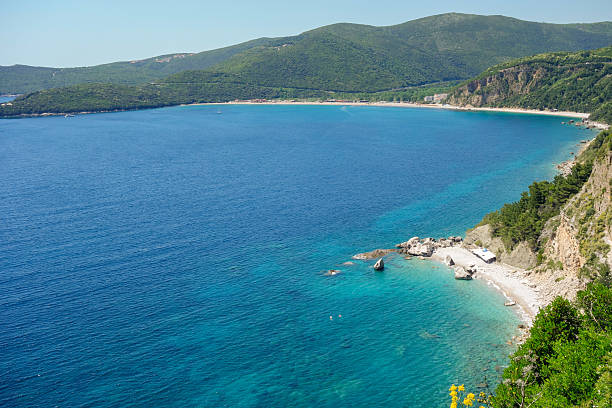 istock wonderful coastline in Montenegro. Budva town, Calypso beach. Panoramic 2224927457