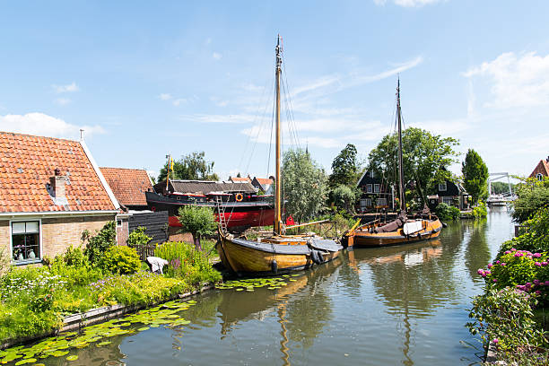 Small, old and traditional shipyard for the sailing legacy of Edam in The Netherlands. Edam is a small town along the IJsselmeer and famous for it's cheese.