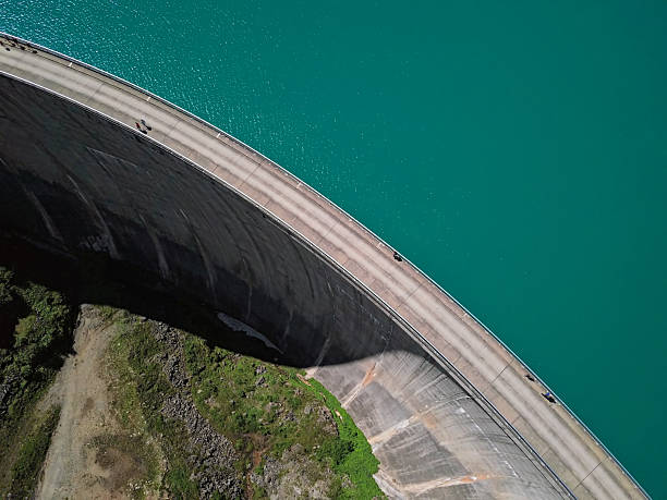 istock Overhead aerial view of Stausee Mooserboden Dam, Kaprun, Austria 2224928009
