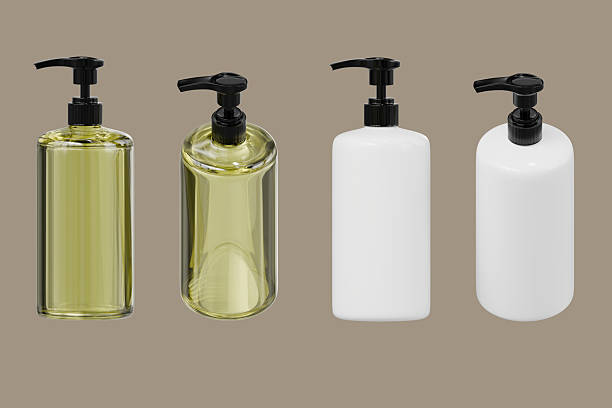 istock Shampoo bottle product mockup for presentation isolated background 3d rendering 2224929049