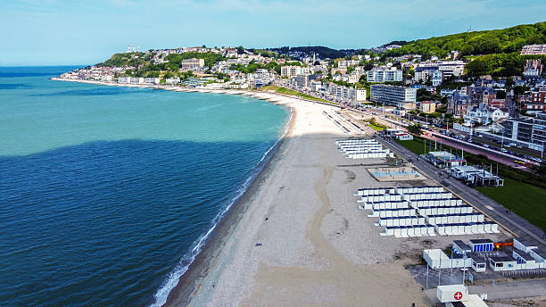 istock Fantasttic  Plage  in Le Havre -  aerial view 2224944738