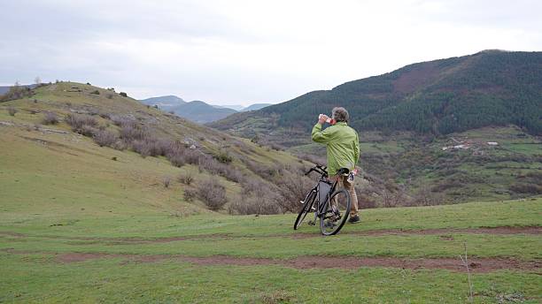 Modern Red Full Suspension Mountain Bike MTB Bicycle