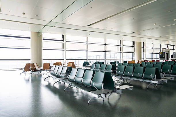 istock Empty airport terminal waiting area 2224968959