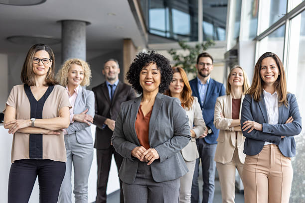 istock Business professionals sharing ideas in a modern workspace 2224971830