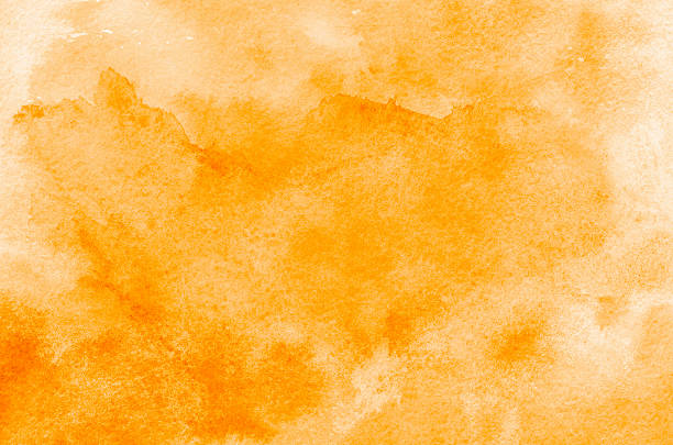istock Abstract orange watercolor background texture 2224981500
