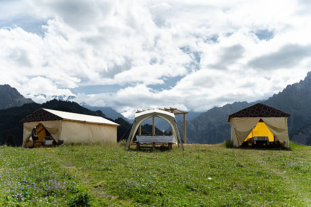 Outdoor camping table and tent solar power supply