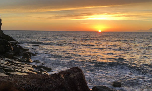 istock Rocky Shoreline at Sunset 2224992845