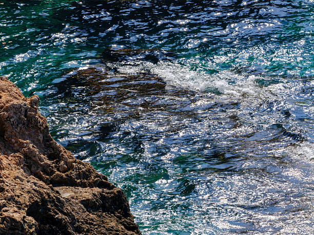 relaxing sea waves and rocks