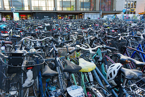 Bicycle station in Amsterdam